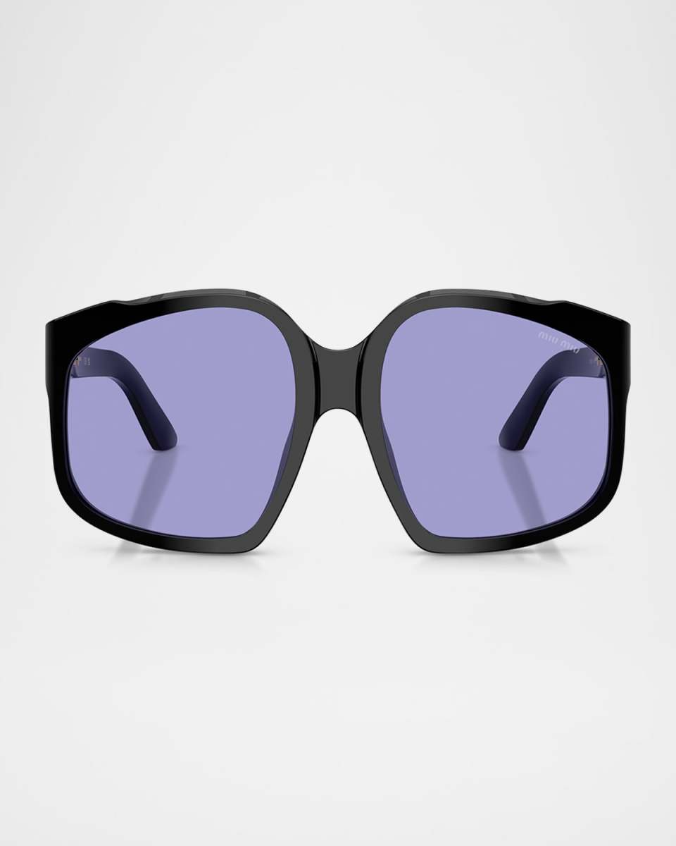MU A07SF Acetate Square Sunglasses